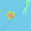 Yakushima topographic map, elevation, terrain