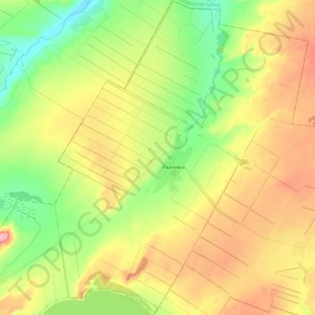 Ивановский сельсовет topographic map, elevation, terrain