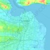 Surabaya topographic map, elevation, terrain