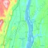 Town of Coxsackie topographic map, elevation, terrain