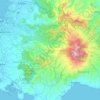 Gowa topographic map, elevation, terrain