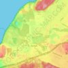 DuPont topographic map, elevation, terrain