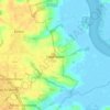Falkenham topographic map, elevation, terrain