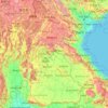 Laos topographic map, elevation, terrain