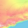 Hadramaut Governorate topographic map, elevation, terrain