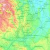 East Midlands topographic map, elevation, terrain