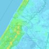 Katwijk topographic map, elevation, terrain