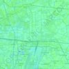Lat Krabang District topographic map, elevation, terrain
