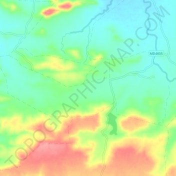 Ghatti topographic map, elevation, terrain