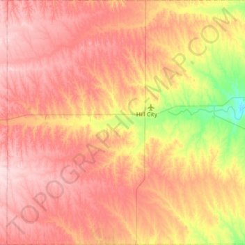 Graham County topographic map, elevation, terrain