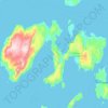 Banggai Islands Regency topographic map, elevation, terrain
