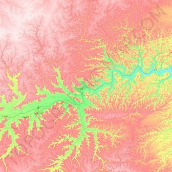 Tarim District topographic map, elevation, terrain