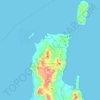 Kecamatan Dampal Utara topographic map, elevation, terrain