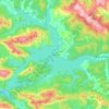 Riaño topographic map, elevation, terrain