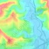 Coombes topographic map, elevation, terrain