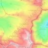 Gorner Glacier topographic map, elevation, terrain