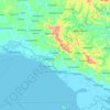 Santa Margarita topographic map, elevation, terrain
