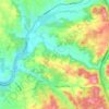 Bonsall topographic map, elevation, terrain