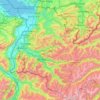 Vorarlberg topographic map, elevation, terrain