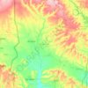 Yewa North topographic map, elevation, terrain