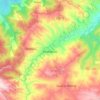 El Mokrani topographic map, elevation, terrain