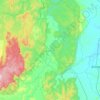 Bamebari topographic map, elevation, terrain