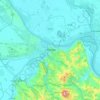 Belgrade topographic map, elevation, terrain
