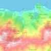 Tigzirt topographic map, elevation, terrain