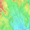 Borgomanero topographic map, elevation, terrain