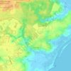 Hollesley topographic map, elevation, terrain