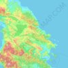 Morowali topographic map, elevation, terrain