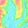 Mapleton CP topographic map, elevation, terrain