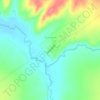 Таштамак topographic map, elevation, terrain