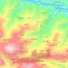 逢春岭乡 topographic map, elevation, terrain