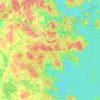 Kuhmoinen topographic map, elevation, terrain
