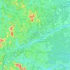Guaraná topographic map, elevation, terrain