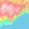 Sveitarfélagið Hornafjörður topographic map, elevation, terrain