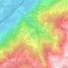 Isérables topographic map, elevation, terrain