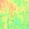 Gazipur District topographic map, elevation, terrain