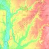 Parke County topographic map, elevation, terrain