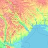 Одесская область topographic map, elevation, terrain