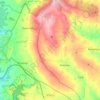 Onecote topographic map, elevation, terrain