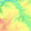 Membrío topographic map, elevation, terrain