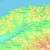 Chlef topographic map, elevation, terrain