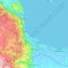 Gdańsk topographic map, elevation, terrain