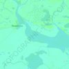 Lake Débo topographic map, elevation, terrain