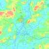 Gueckedou Centre topographic map, elevation, terrain
