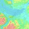 Bariloche topographic map, elevation, terrain