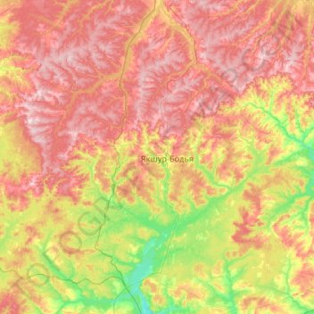 Якшур-Бодьинский район topographic map, elevation, terrain