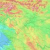 Western Slovenia topographic map, elevation, terrain